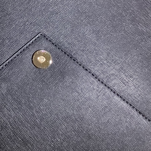 Rebecca Minkoff Black Envelope Clutch with Gold Trim - Picture 9 of 9